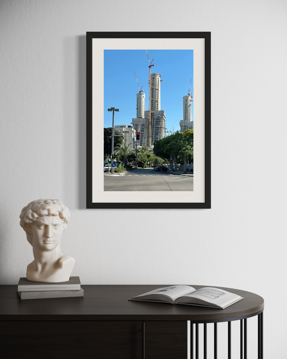 TLV Streets 008 - Urban Photography Print from 'Cranes over the City' by DeJerb
