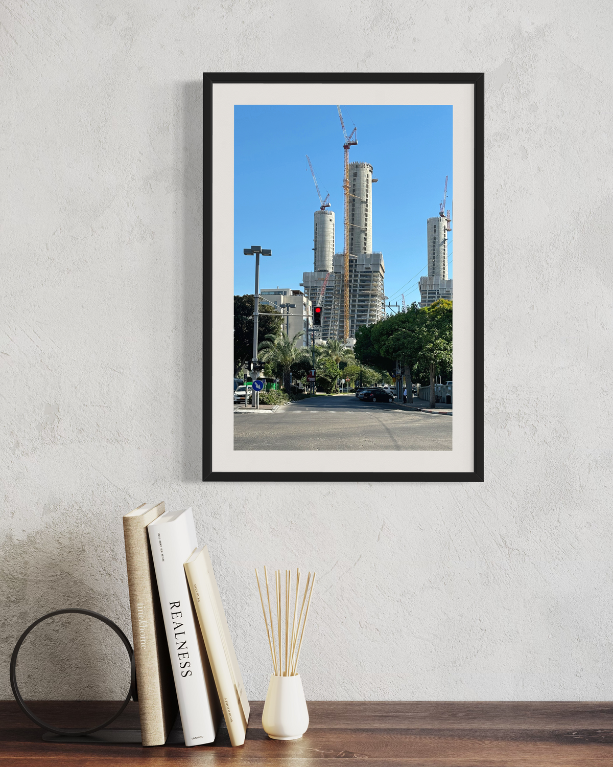 TLV Streets 008 - Urban Photography Print from 'Cranes over the City' by DeJerb