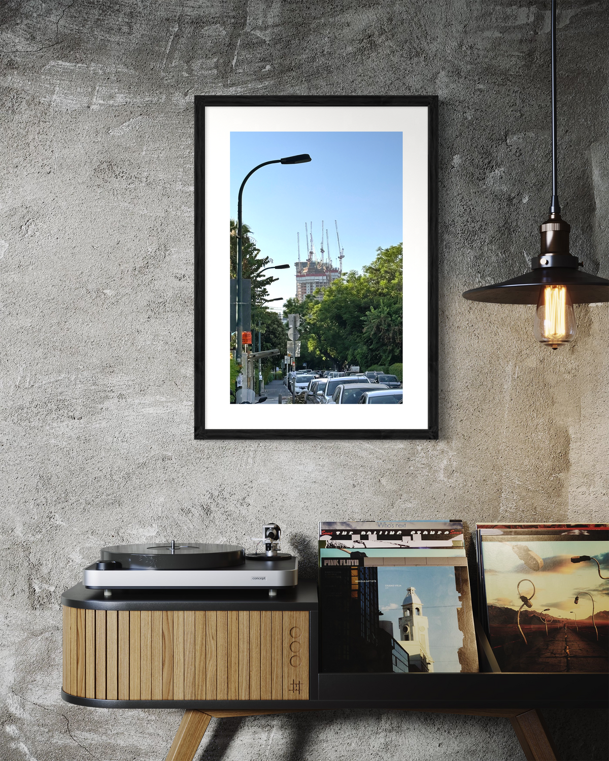 TLV Streets 001 - Urban Photography Print from 'Cranes over the City' by DeJerb