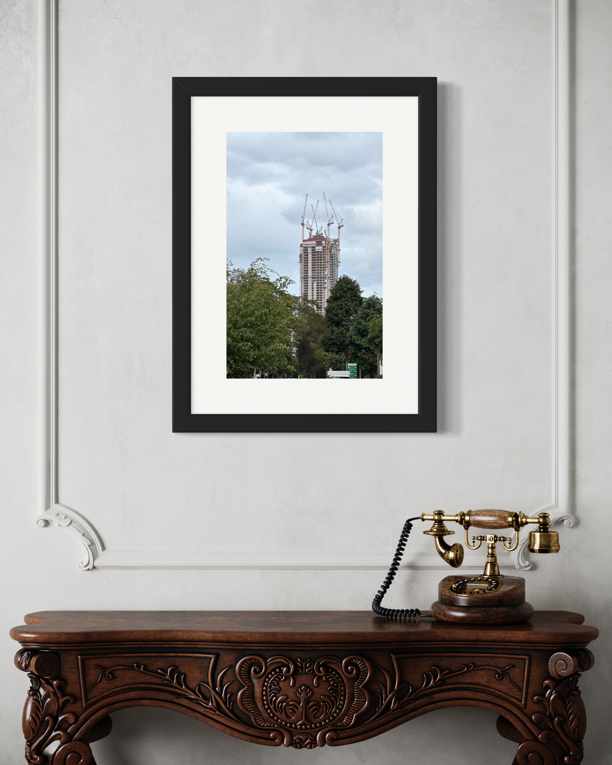 TLV Street 006 - Urban Photography Print from 'Cranes over the City' by DeJerb