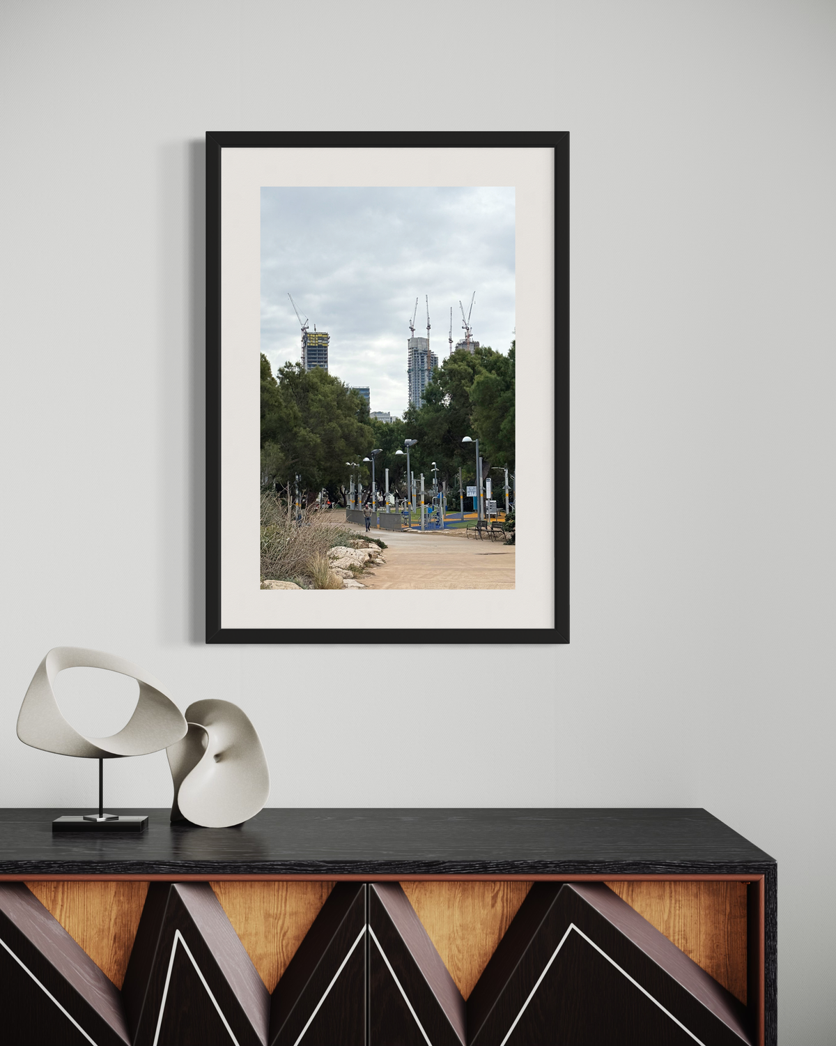 TLV Streets 003 - Urban Photography Print from 'Cranes over the City' by DeJerb