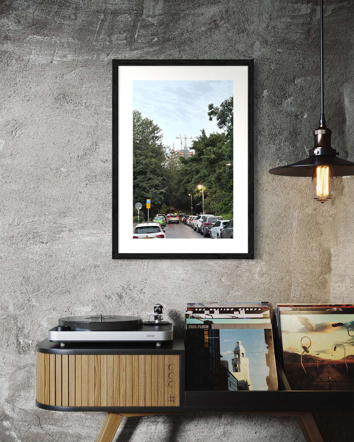 TLV Streets 002 -  - Urban Photography Print from 'Cranes over the City' by DeJerb