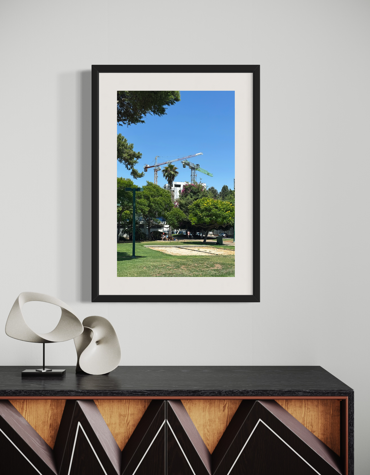 TLV Streets 007 - Urban Photography Print from 'Cranes over the City' by DeJerb