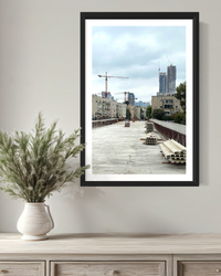 TLV Streets 011 - Urban Photography Print from 'Cranes over the City' by DeJerb