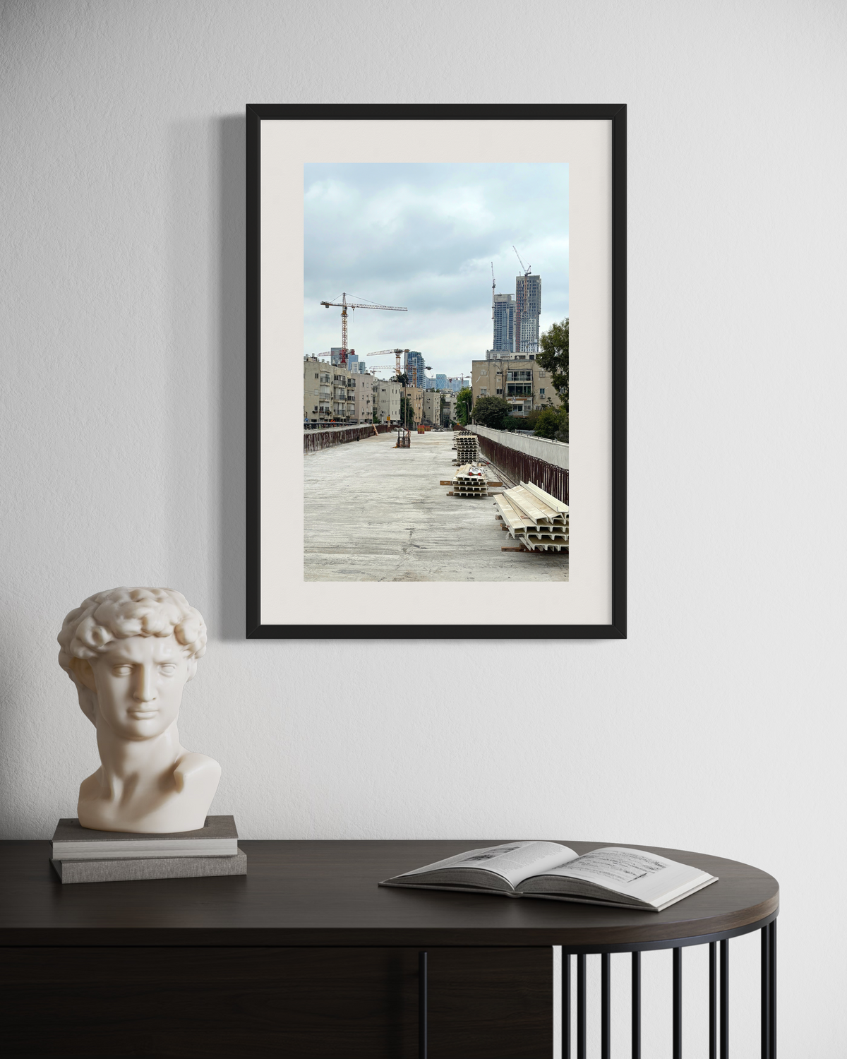 TLV Streets 011 - Urban Photography Print from 'Cranes over the City' by DeJerb