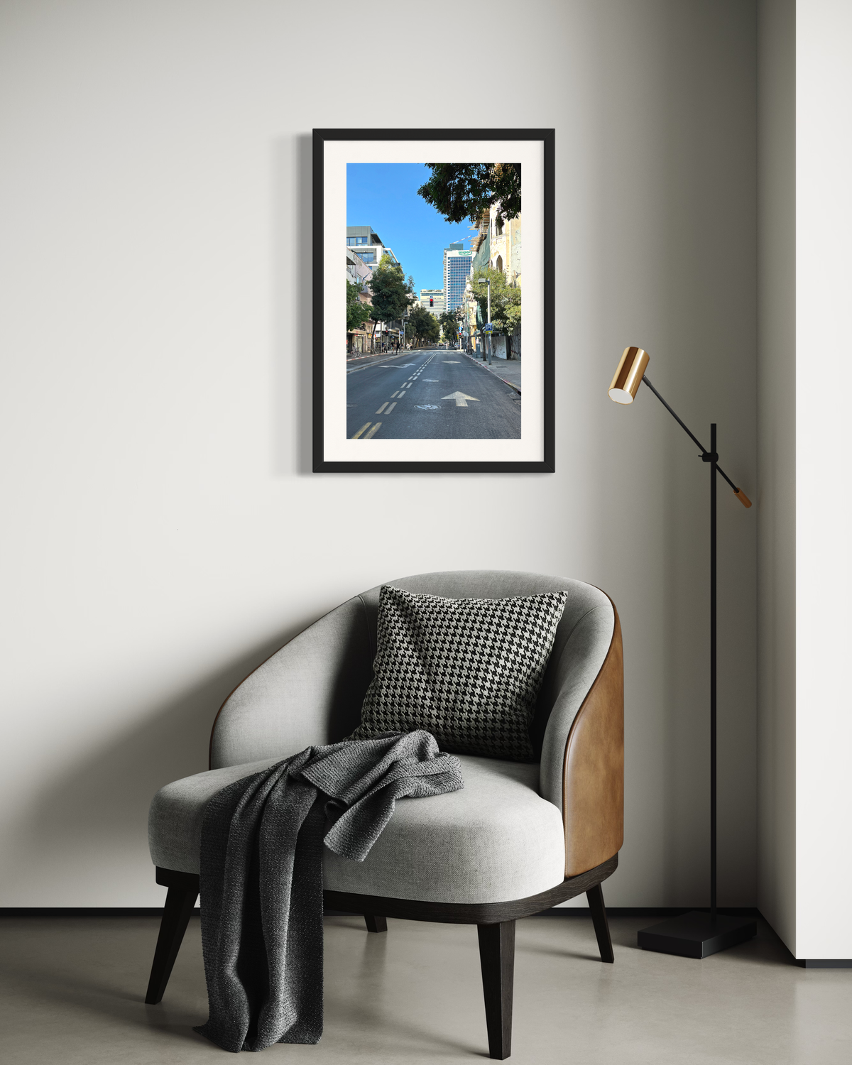 TLV Street 005 - Urban Photography Print from 'Cranes over the City' by DeJerb