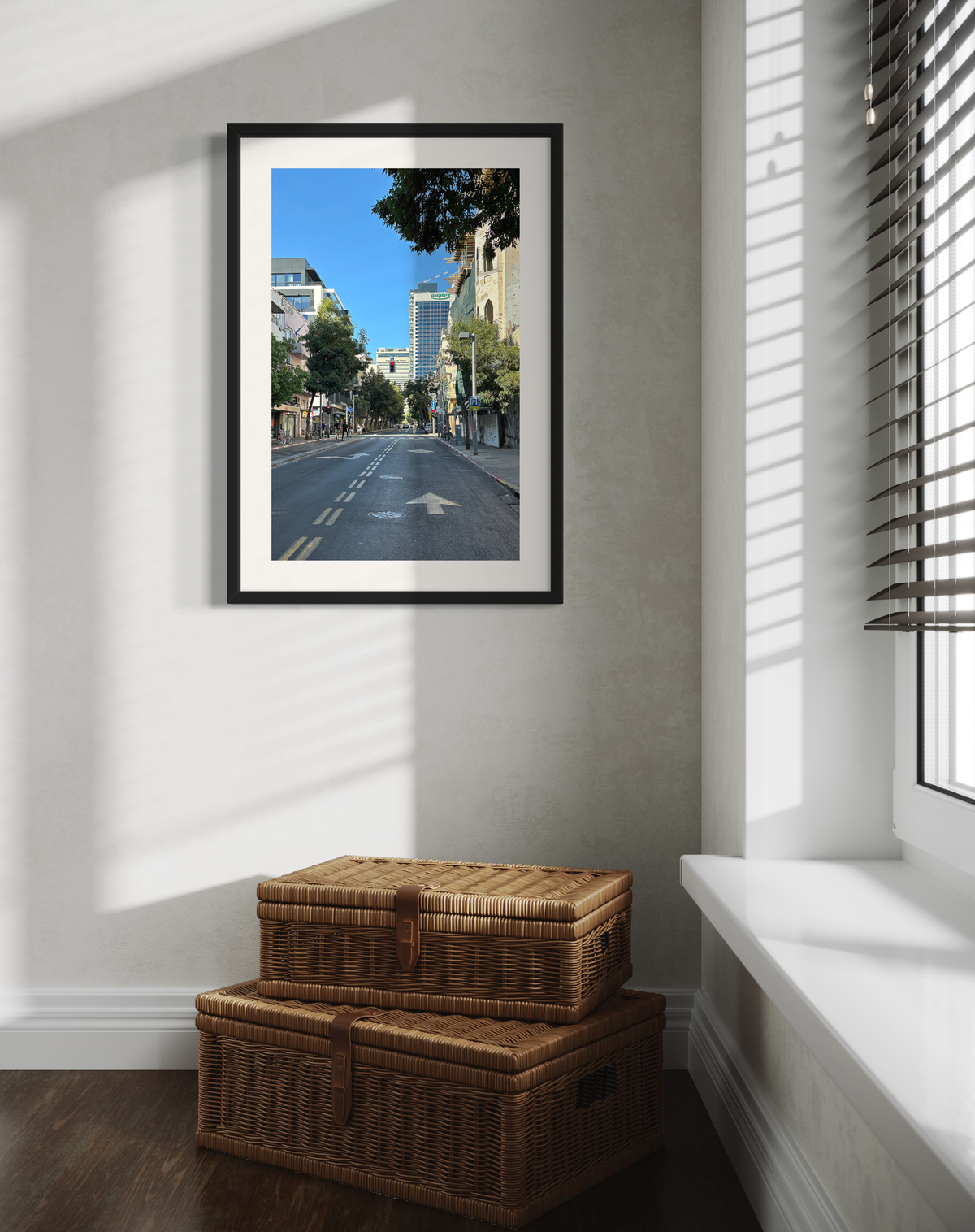 TLV Street 005 - Urban Photography Print from 'Cranes over the City' by DeJerb