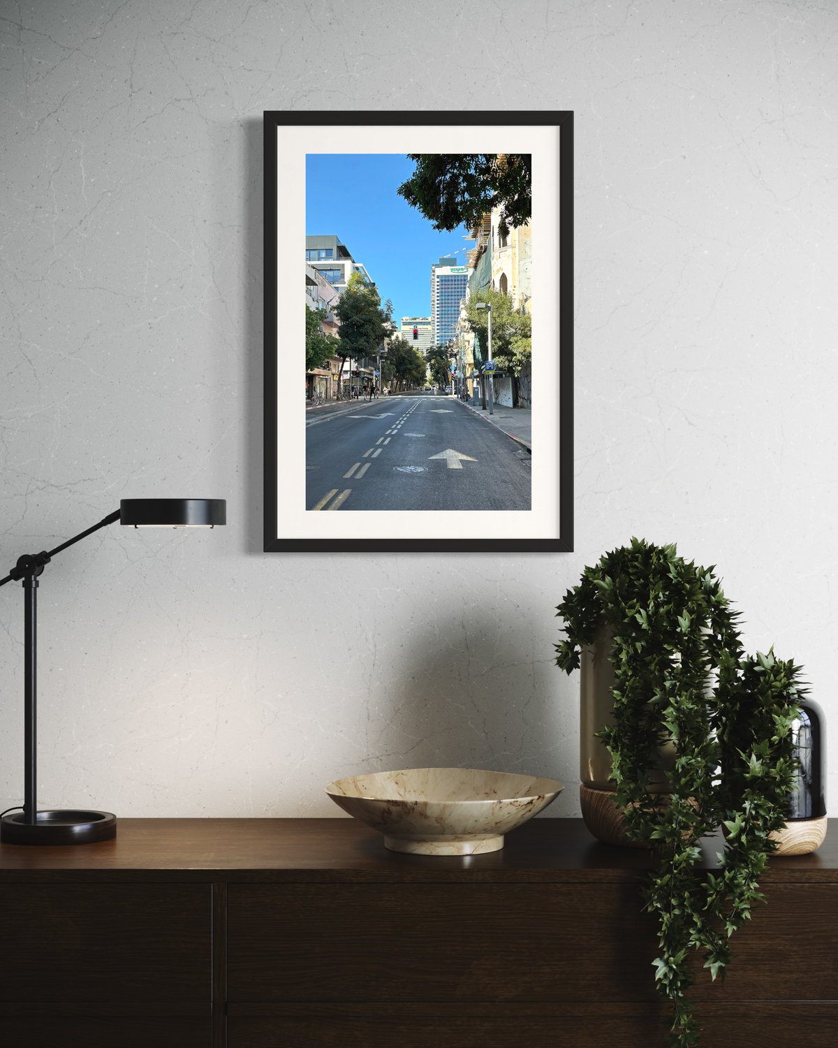 TLV Street 005 - Urban Photography Print from 'Cranes over the City' by DeJerb