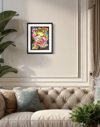 Blowin' The Soul - Neo-Pop Hybrid Mixed Media Print by DeJerb