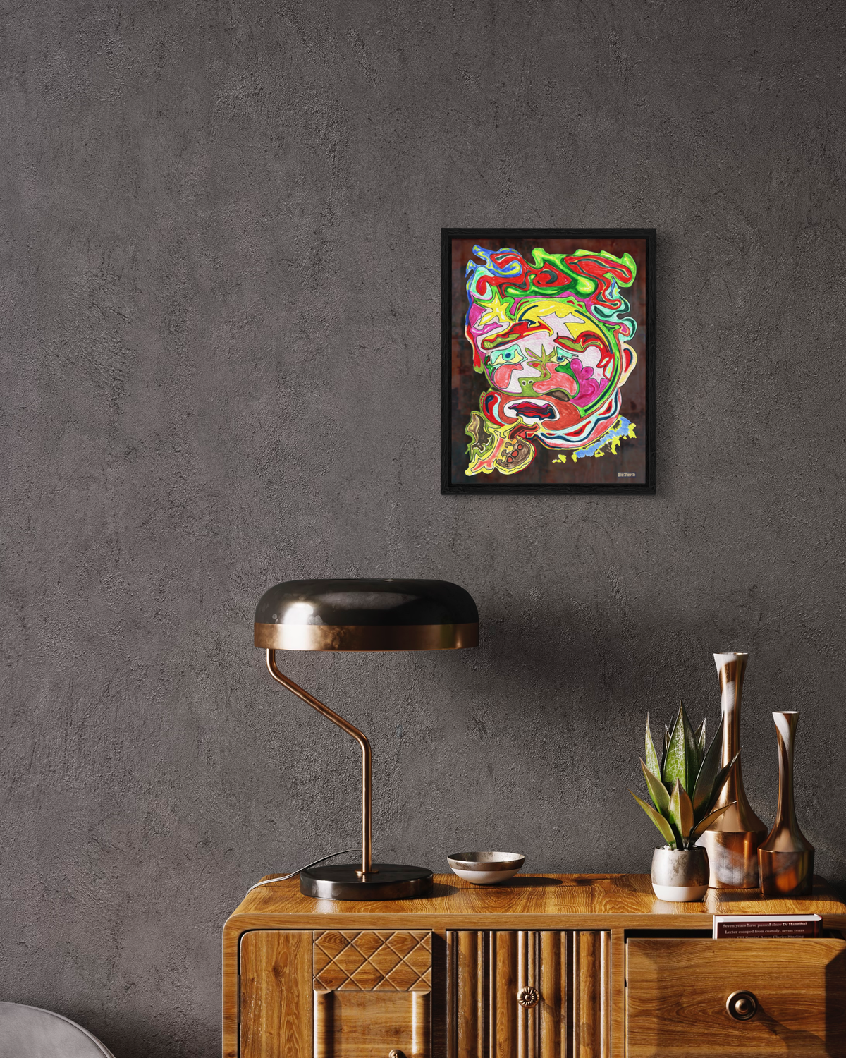 Blowin' The Soul - Neo-Pop Hybrid Mixed Media Print by DeJerb
