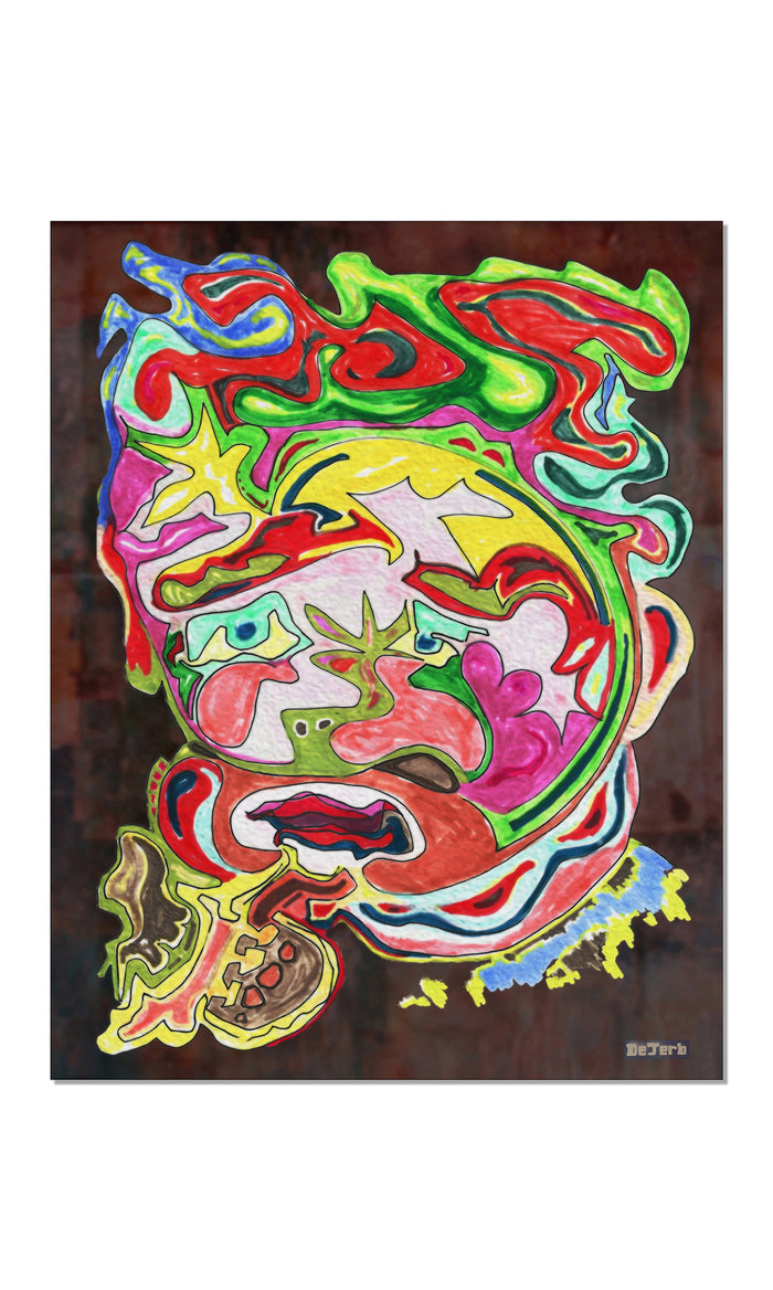 Blowin' The Soul - Neo-Pop Hybrid Mixed Media Print by DeJerb