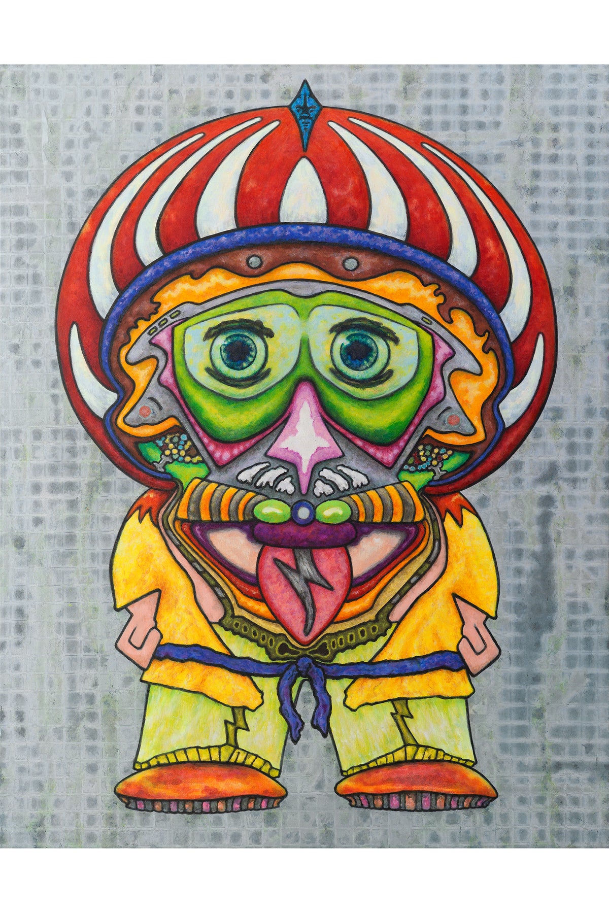 Next Gen Einstein - Vibrant Pop-Surrealist Mixed Media Fine Art Print by DeJerb