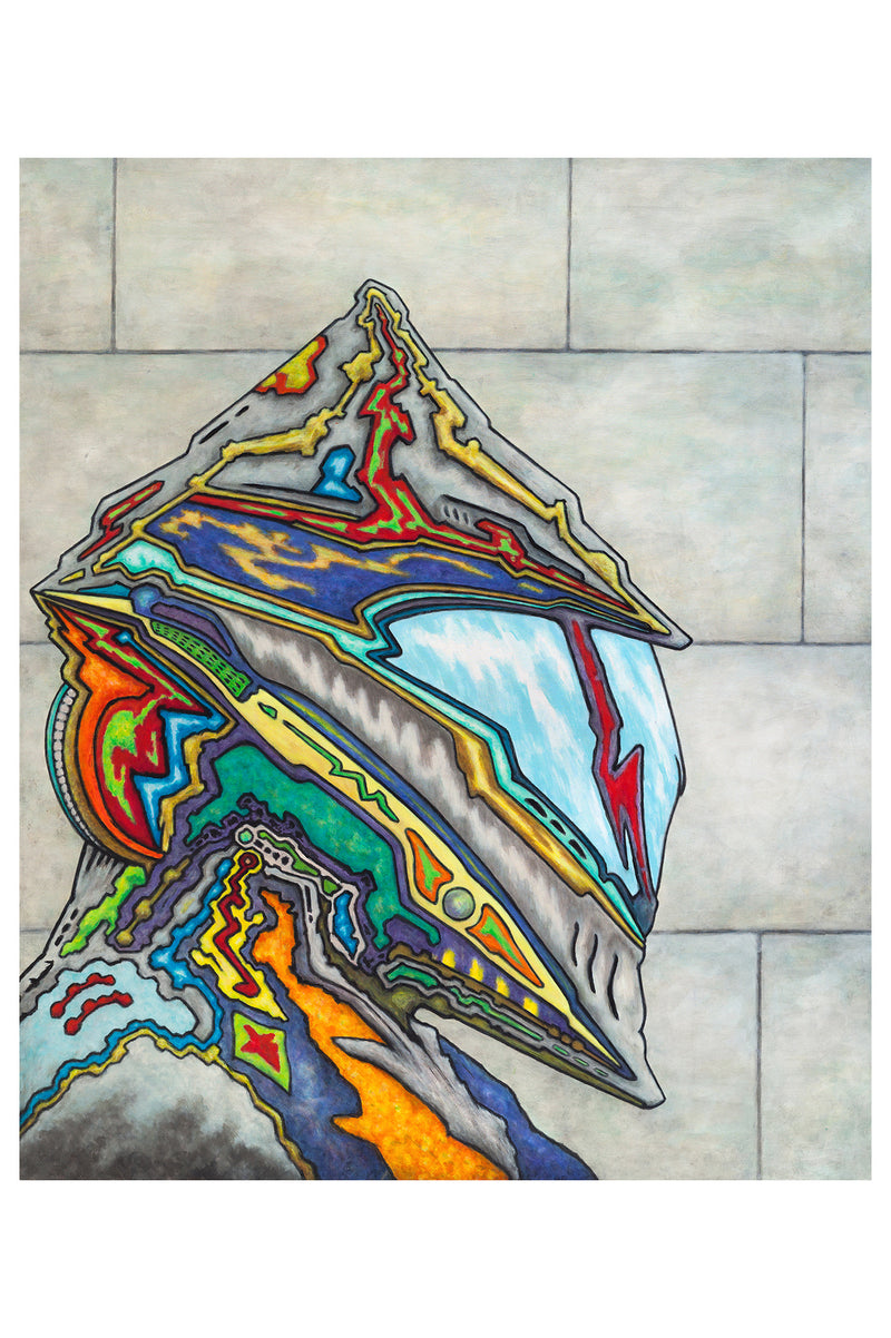 Future Knight - Pop-Surrealist Mixed Media Fine Art Print by DeJerb
