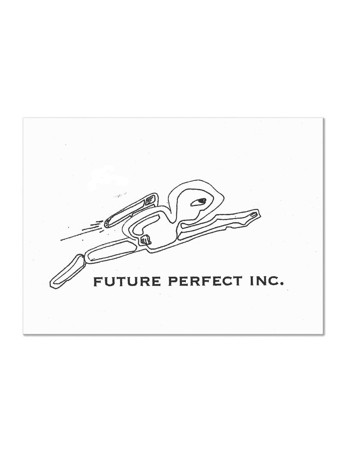 Future Perfect - Contemporary Minimalistic Freehand Pen Drawing Print by DeJerb