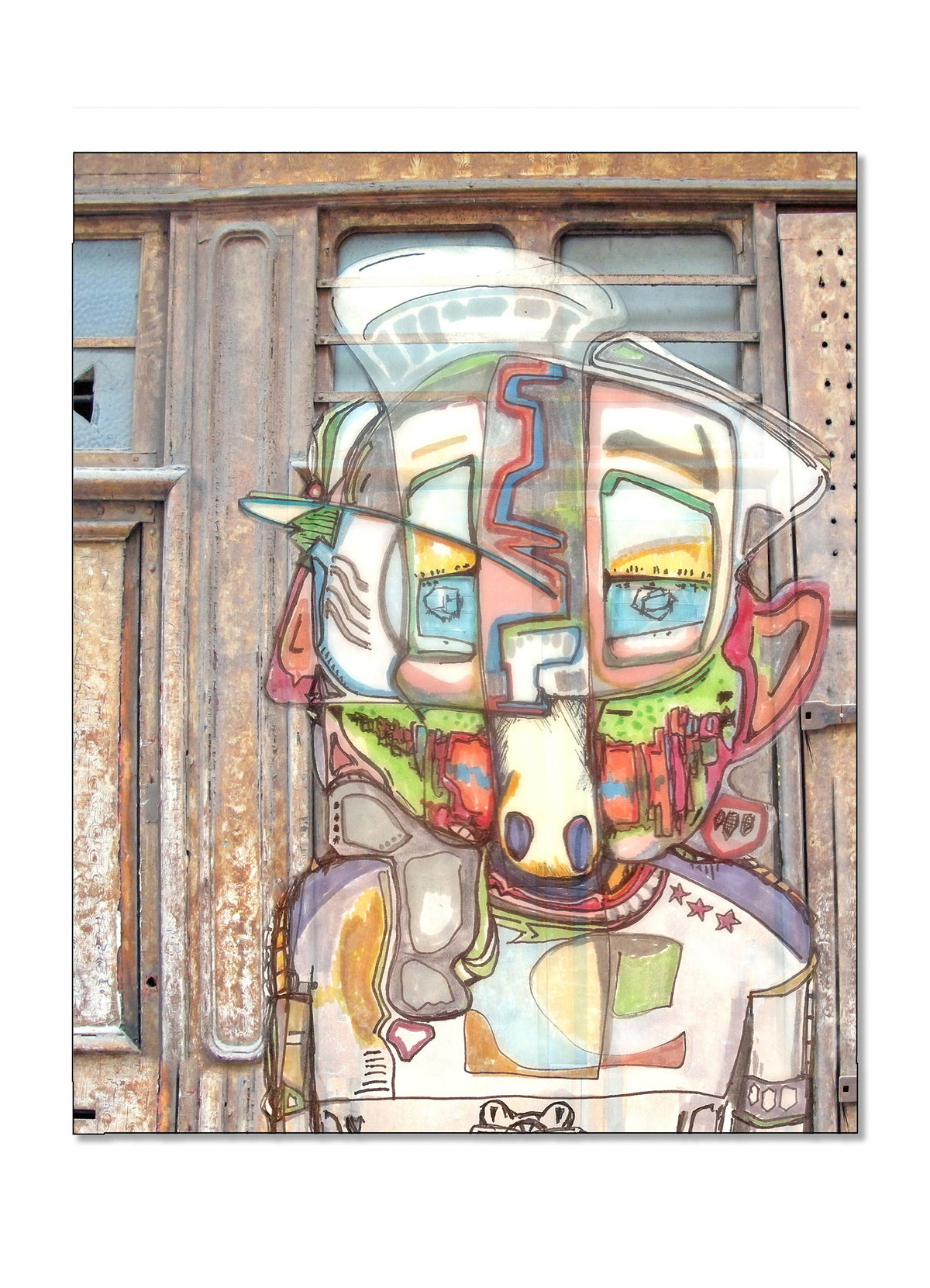 Star Tracker - Expressive Urban Mixed Media Print by DeJerb