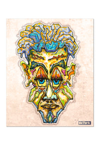 Wasted Joker - Pop Surrealist Mixed Media Print by DeJerb