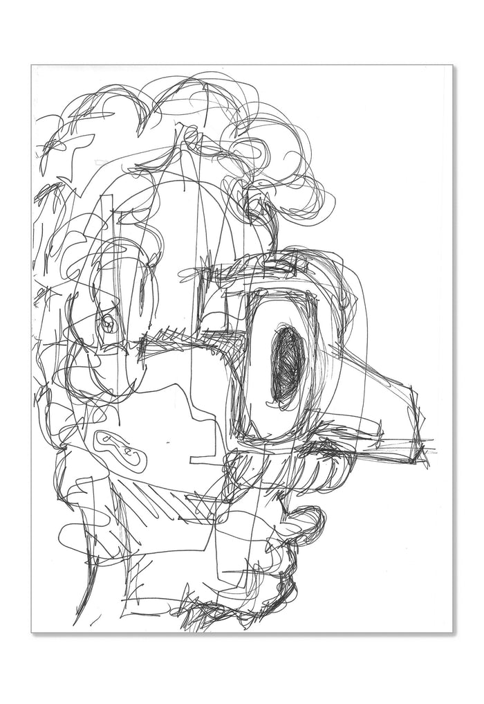 Epiphany - Contemporary expressionist Freehand Pen Drawing Print by DeJerb