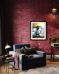 House Music - Soulful Realistic Limited Edition Acrylic Painting Print by DeJerb