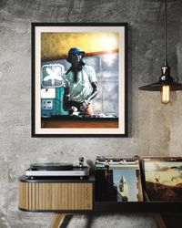 House Music - Soulful Realistic Limited Edition Acrylic Painting Print by DeJerb