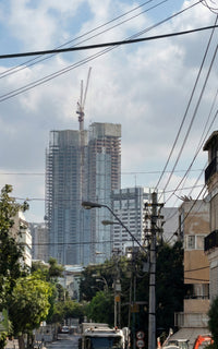 TLV Streets 010 - Urban Photography Print from 'Cranes over the City' by DeJerb