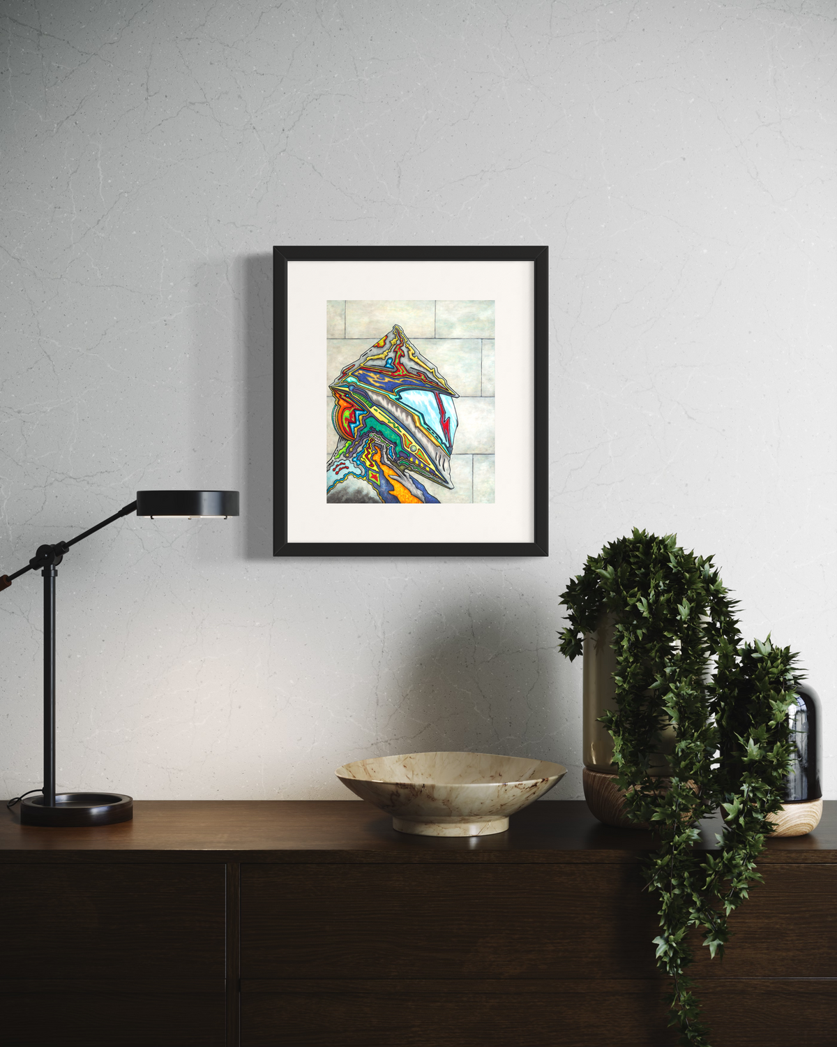 Future Knight - Pop-Surrealist Mixed Media Fine Art Print by DeJerb