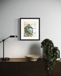 Future Knight - Pop-Surrealist Mixed Media Fine Art Print by DeJerb
