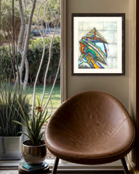 Future Knight - Pop-Surrealist Mixed Media Fine Art Print by DeJerb