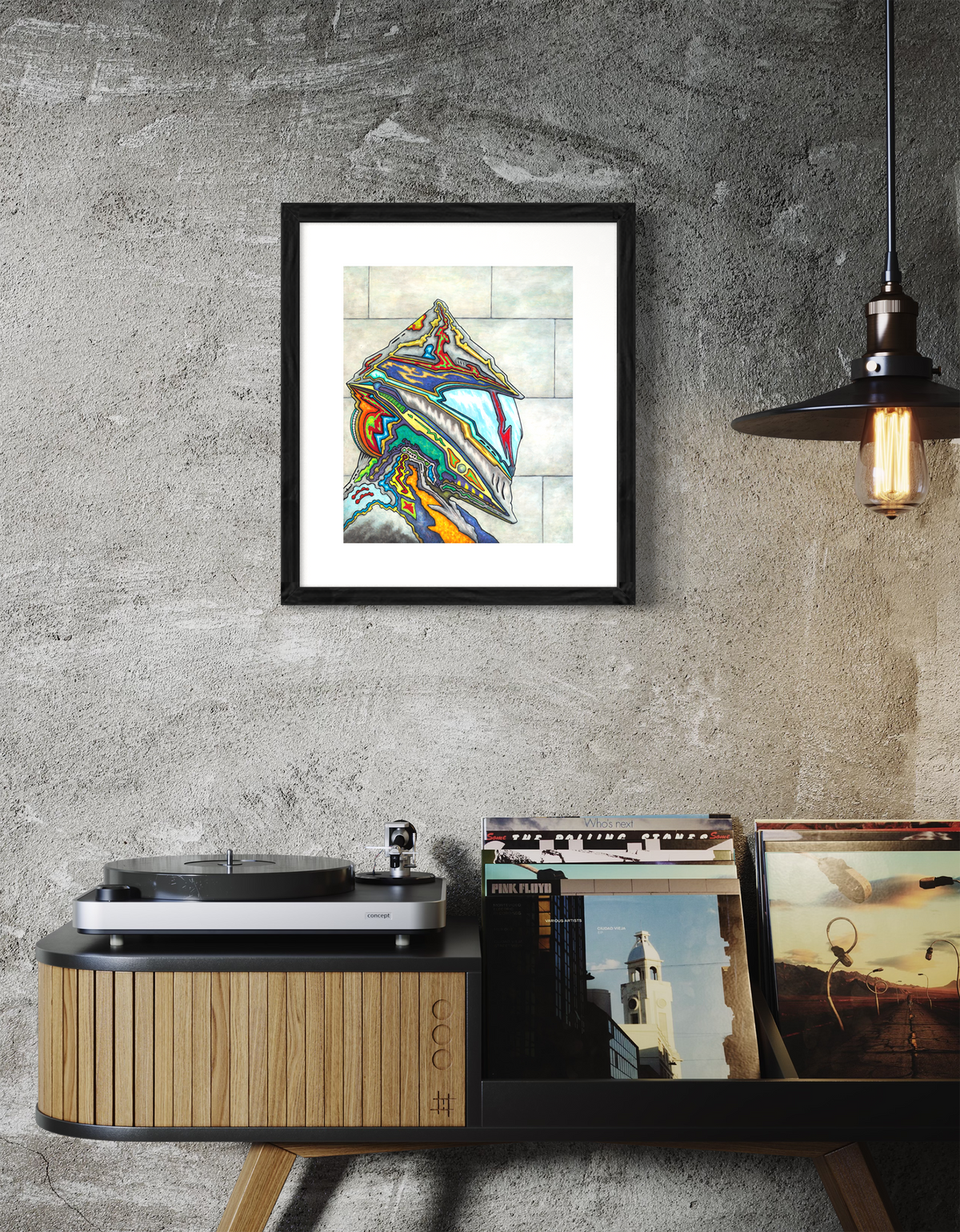 Future Knight - Pop-Surrealist Mixed Media Fine Art Print by DeJerb