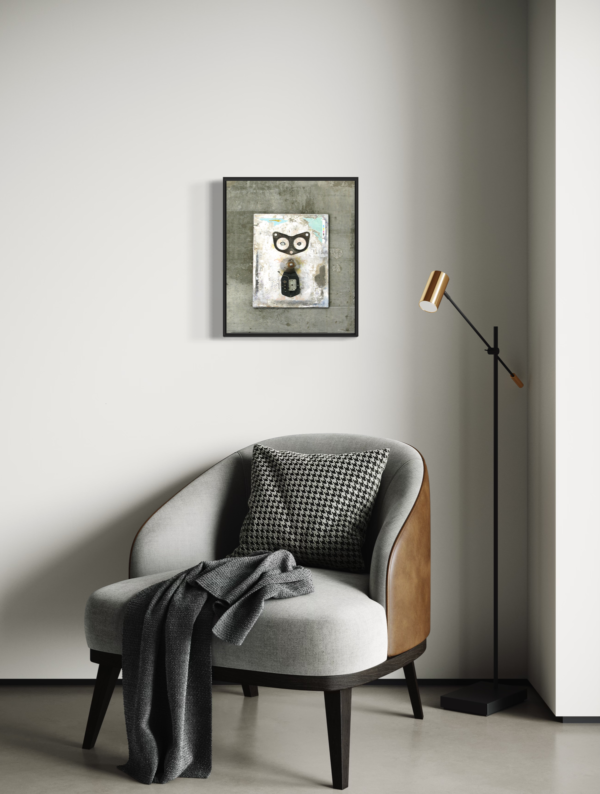Urban Mouse - Expressive Urban Mixed Media Print by DeJerb