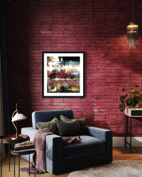 Rhythm Echoes 1 - Abstract Limited Edition Oil Painting Print by DeJerb