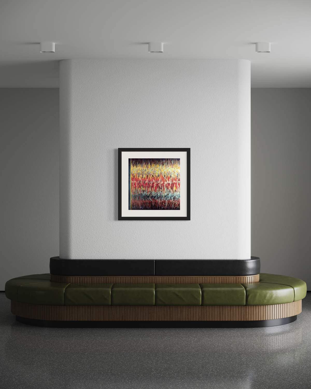 Rhythm Echoes 2 - Abstract Limited Edition Oil Painting Print by DeJerb