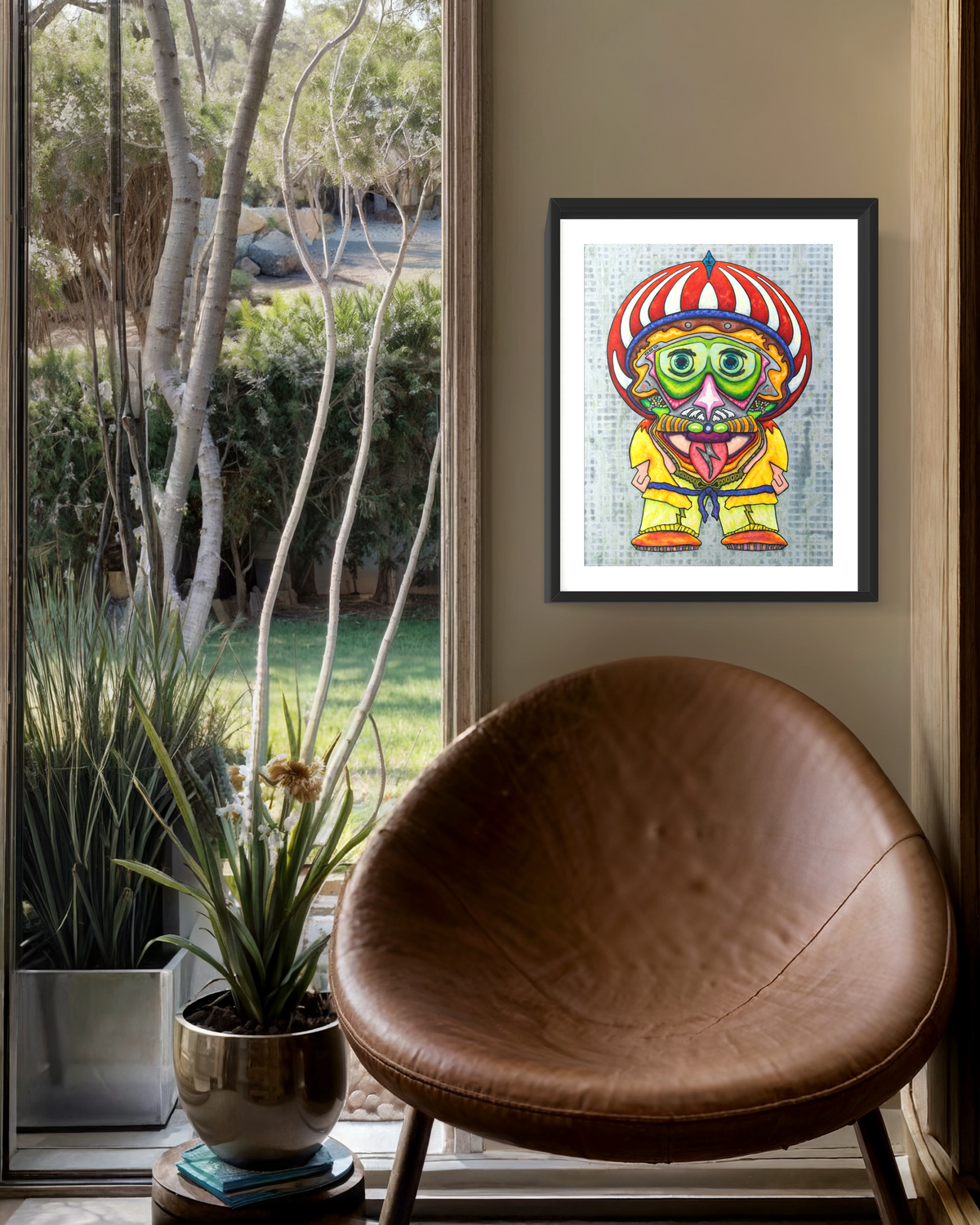 Next Gen Einstein - Vibrant Pop-Surrealist Mixed Media Fine Art Print by DeJerb