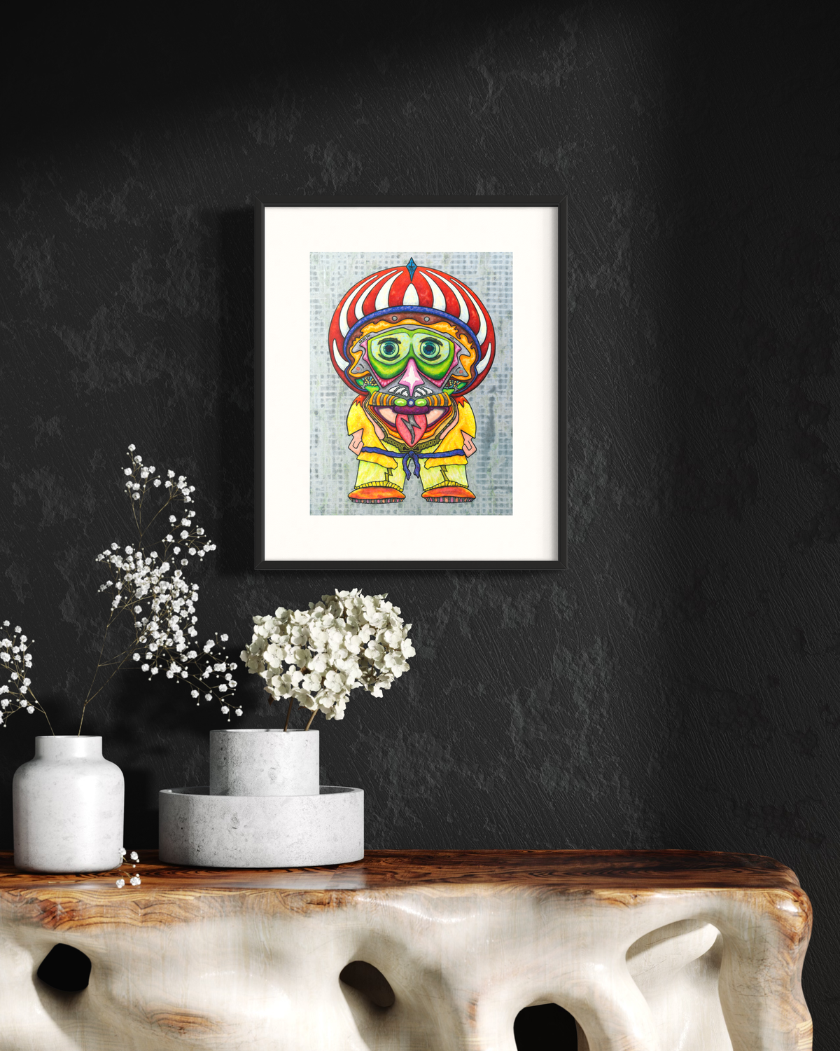 Next Gen Einstein - Vibrant Pop-Surrealist Mixed Media Fine Art Print by DeJerb