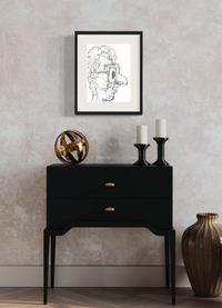 Epiphany - Contemporary expressionist Freehand Pen Drawing Print by DeJerb