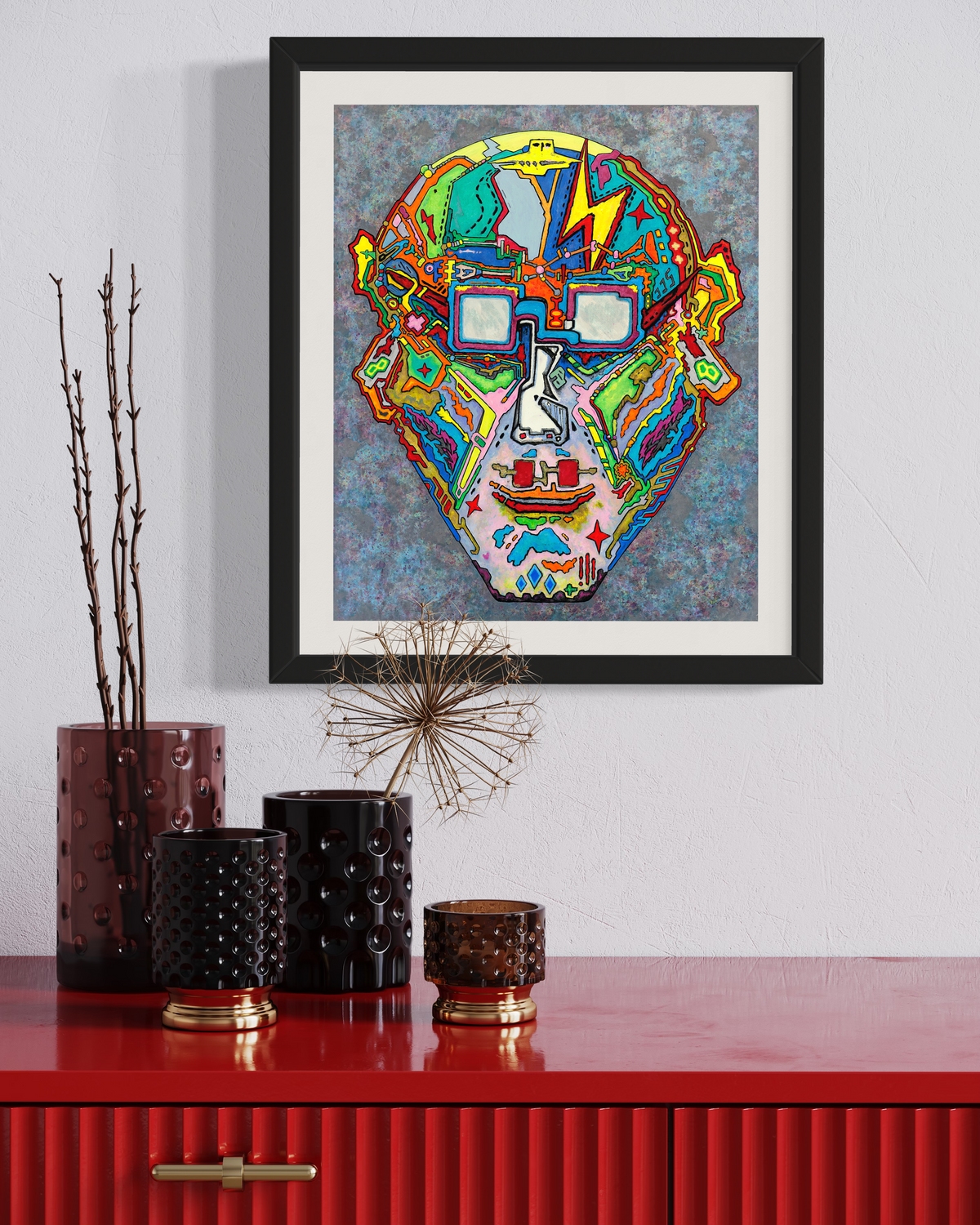 Starman - Neo-Pop Mixed Media Fine Art Print by DeJerb