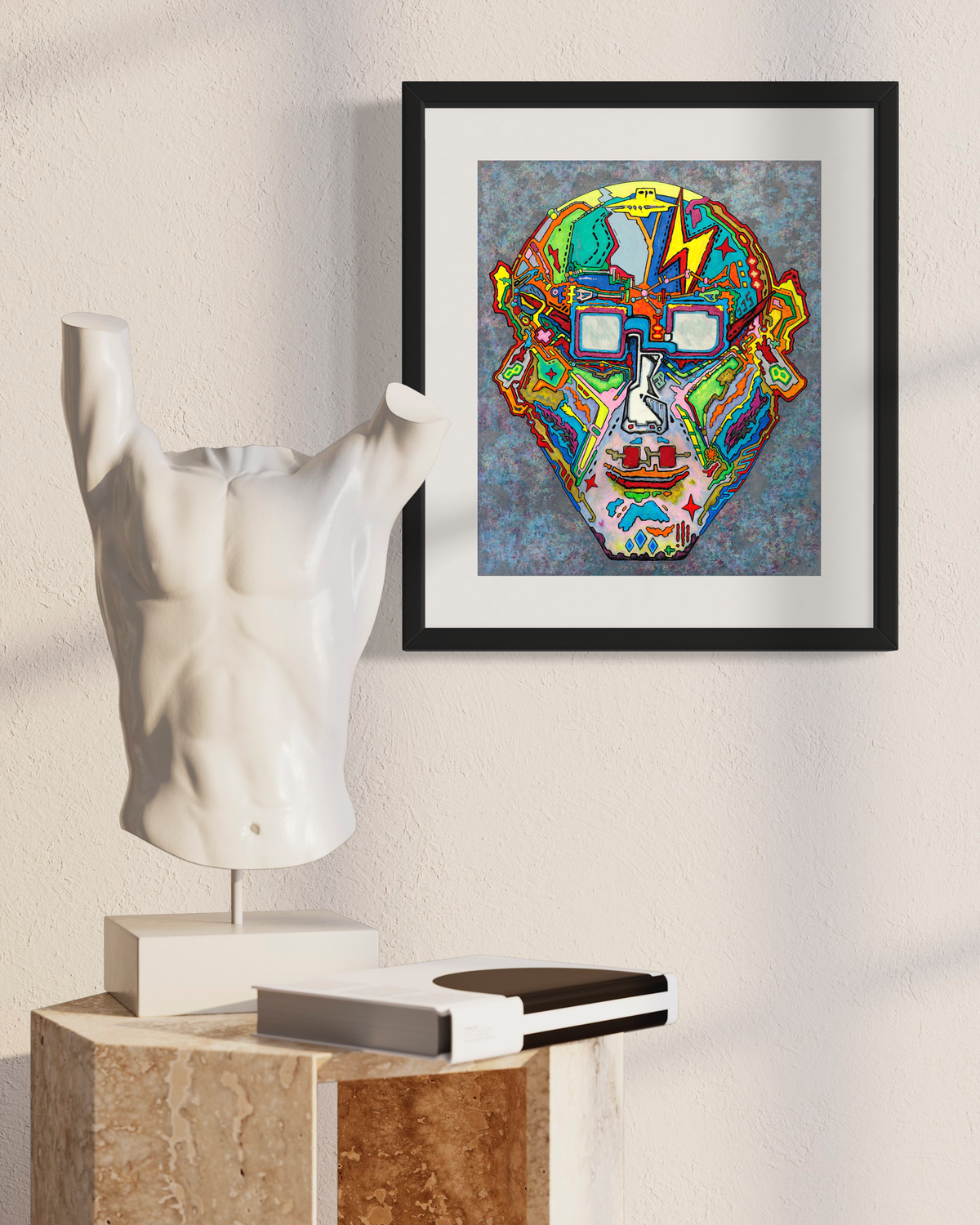 Starman - Neo-Pop Mixed Media Fine Art Print by DeJerb