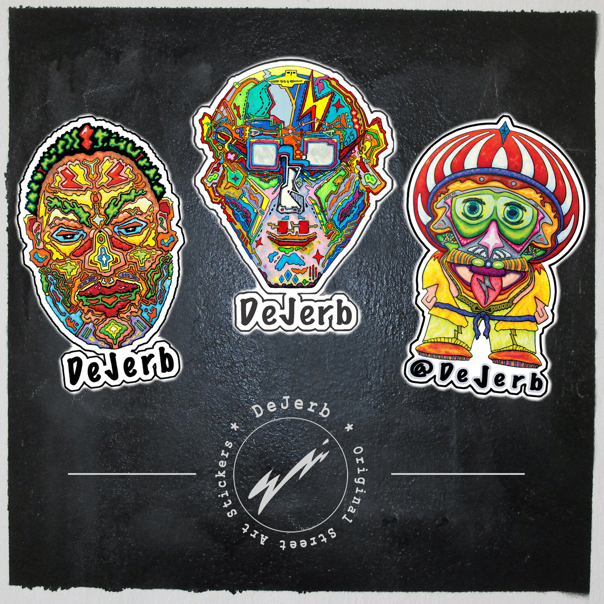 Street Art Stickers - 3 Sticker Pack