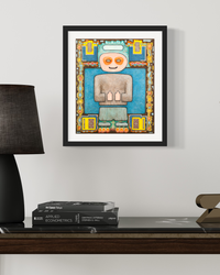 Thumbs Up - Pop-Surreal Mixed Media Fine Art Print by DeJerb
