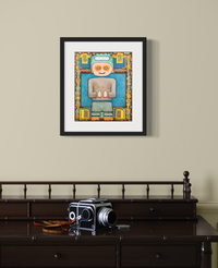 Thumbs Up - Pop-Surreal Mixed Media Fine Art Print by DeJerb