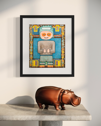 Thumbs Up - Pop-Surreal Mixed Media Fine Art Print by DeJerb