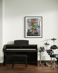 Urban Games - Pop Surrealist Limited Edition Acrylic Painting Print by DeJerb
