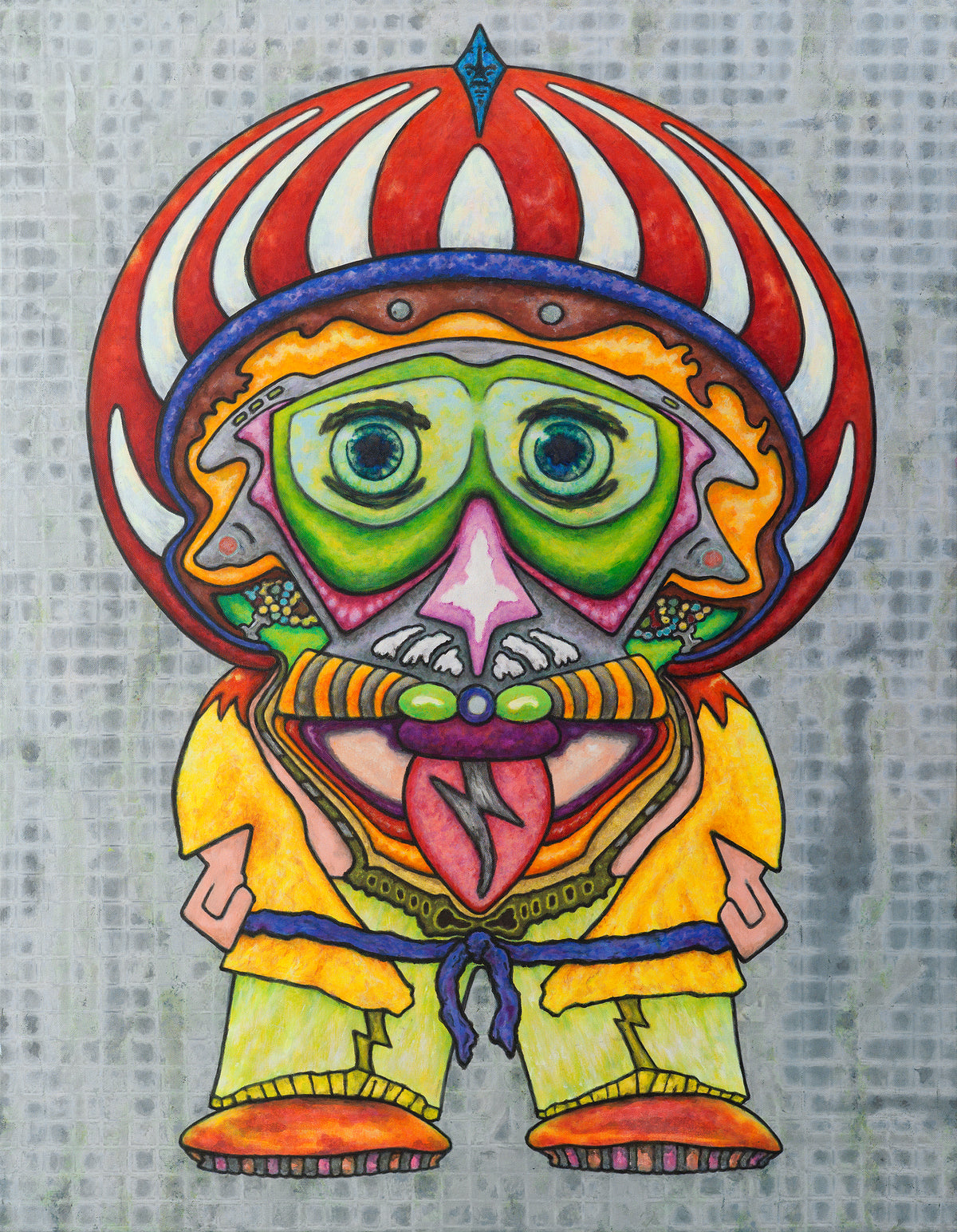 Next Gen Einstein - Vibrant Pop-Surrealist Mixed Media Fine Art Print by DeJerb