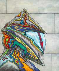 Future Knight - Pop-Surrealist Mixed Media Fine Art Print by DeJerb